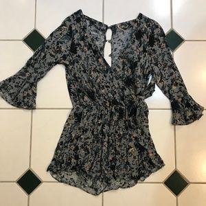 Free People floral romper